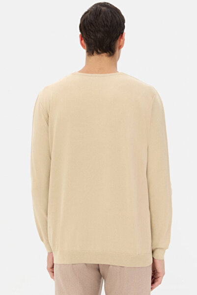 Twn Slim Fit Beige Sweater