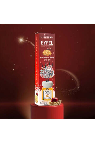 Ostwint Odorizant de cameră cu bețișoare 120ml, Plăcintă cu mere, Eyfel Crăciun