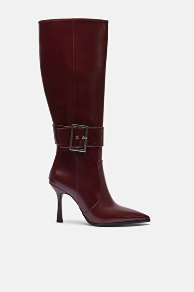 Jorbinol Thin Heeled Boots with Metal Buckle - Gala