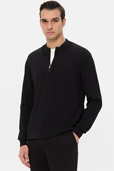 Twn Slim Fit Black Sweater