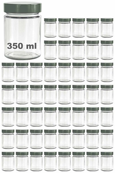 Afracam 350 ml Jar with Silver Deep Lid 350 Cc Transparent Jam, Marmalade Gla...