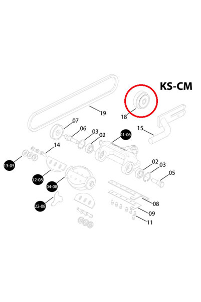 TAIWAN Clutch pulley for log debarker chainsaw compatible with Stihl 064, 066, Ms660