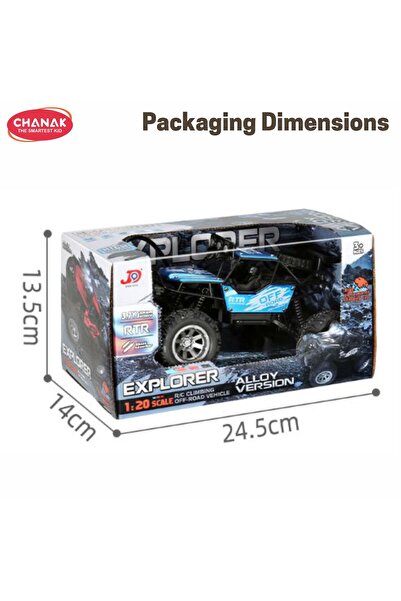 Chanak Explorer 1:20 Scale RC Off-Road Climbing Car, Alloy Version Rechargeable (Color as per availability)
