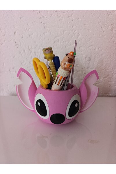 Mey3DDesign Suport pentru pix Stitch sau ghiveci - Roz (Ca un personaj înger)...