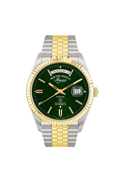 West End Watch Co West End Men's Silver Tone Case Green Dial Automatic Watch