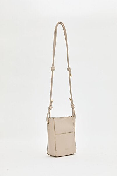 Nihan Çapraz Askılı Mini Çanta Vizon