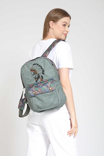 street&bagdnz حقيبة ظهر للسفر اليومية البوهيمية الأصلية مطرزة عرقيًا أمريكيًا...