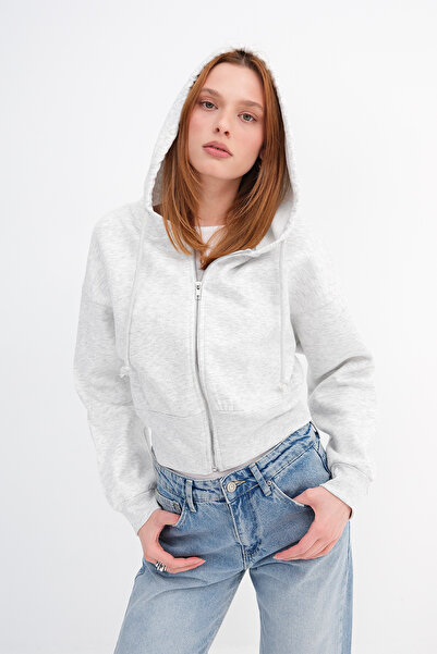 Addax Fleece-Lined Silvery Cardigan H12741