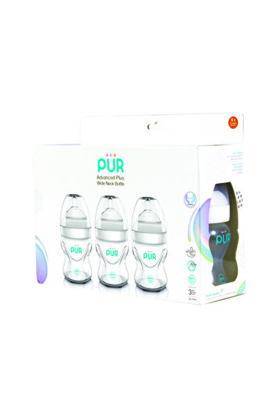 Pür PUR 9815 – ADVANCED PLUS WIDE MOUTH BOTTLE SET 3 X 150ML