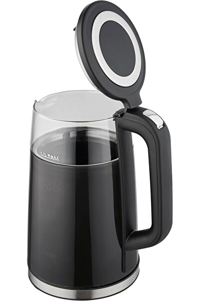 Koolen Smart Electric Kettle with Digital Display, 2200W, 1.7L, Black