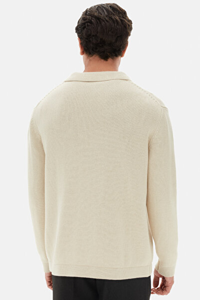 Twn Relaxed Fit Beige Sweater