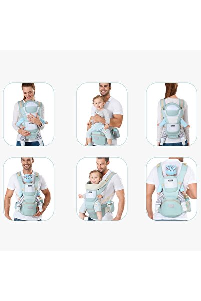 Ominii Multifunction Baby Strap Waist Stool Hip Seat Baby Carrier, Suitable For 0-36 Months Baby,6 in 1 Car