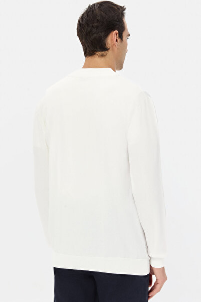 Twn Slim Fit Ecru Sweater