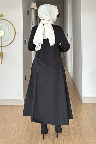 SaklıButik Andria Asymmetrical Zippered Skirt Suit