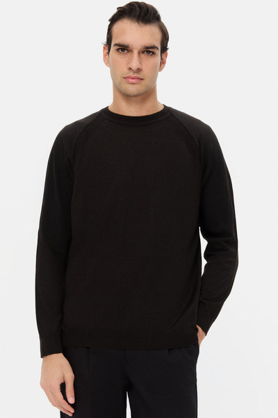 Twn Slim Fit Black Sweater