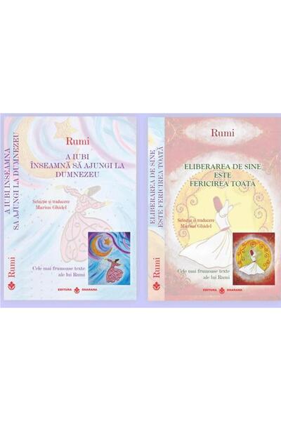 Editura Dharana Pachet 2 carti - Rumi - Cele mai frumoase texte -