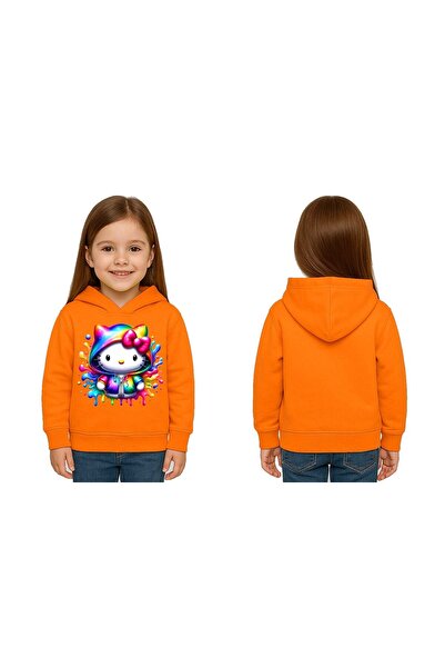SEDİRLİ Unisex Hello Kitty Štampano Dječja majica Štampano Sa kapuljačom 3 ni...
