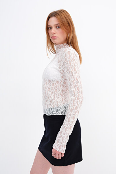 Addax Lace Transparent Blouse B17693