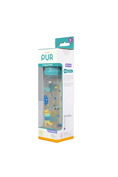 Pür PUR 9017 – BABY BOTTLE WITH DRAWING green +3 MONTHS, 325ML