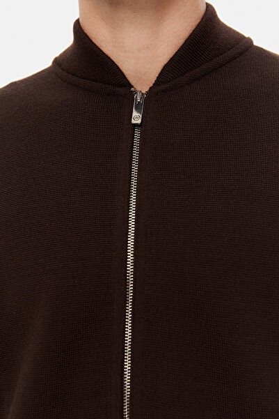 D'S Damat Ds Damat Regular Fit Brown Cardigan