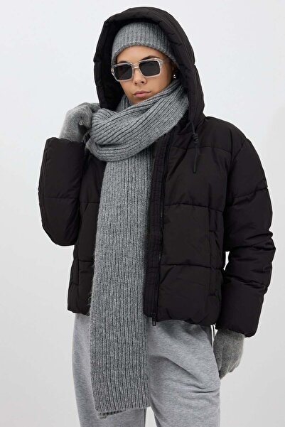 Buly Ribbed Knitted Scarf