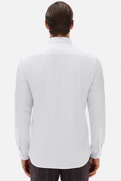 Twn Сlim Fit Біла сорочка з креповим візерунком