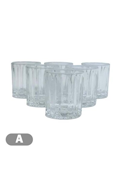 Meven Set Beauty Glass Cups Set 265 ml - 4 Pieces (TM073P)