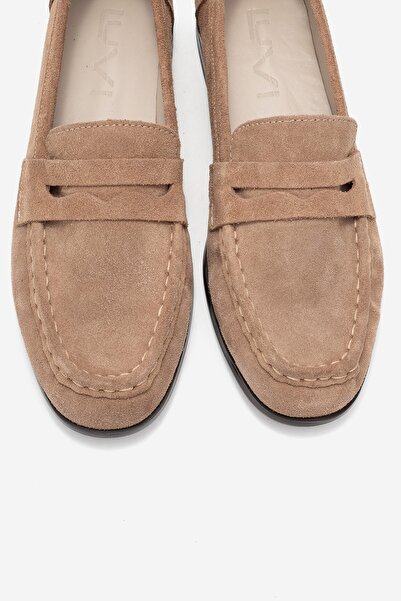 LuviShoes VALIA Earth Suede Дамски обувки от естествена кожа