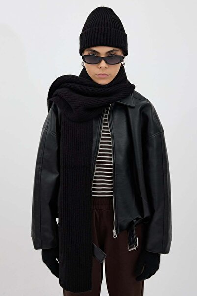 Buly Ribbed Knitted Scarf