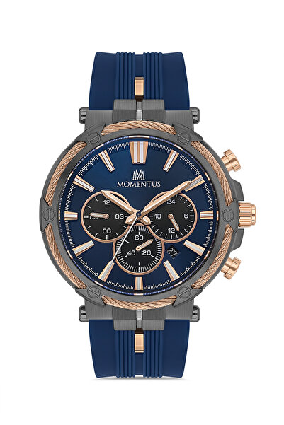 Momentus Lacivert Silikon Kordon Erkek Kol Saati SM371T-11MR