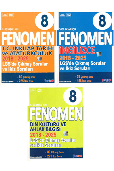 Efsane Yayınları 8.Sınıf Fenomen LGS Çıkmış Sorular Ve İkiz Sorular Seti - 20...