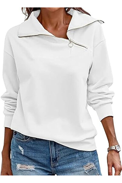 OEM Women's casual blouse, long sleeve top, white S