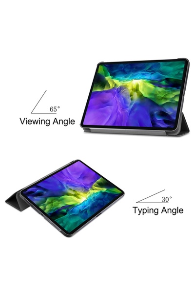 SKYDDAR INNOVATION Tablet case for Apple iPad Pro 12.9 (2018 / 2020 / 2021 / 2022), FoldPro, Red, set with sticker