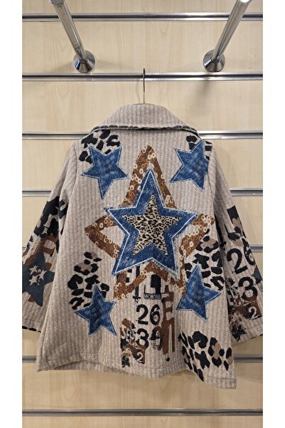 Park Moda Felt Jacket with Big Buttons