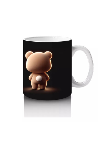Wisdom Rain Posing Cute Teddy Bear Pair – Printed Coffee Mug