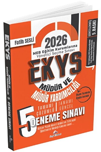 Ankara Kitap Merkezi 2026 MEB EKYS Müdür ve Müdür Yardımcılığı 5 Deneme Çözüm...