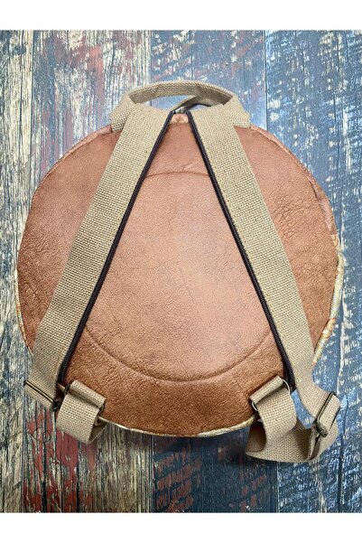 street&bagdnz Fargin Ethnic Authentic Bohemian Round Embroidered Backpack Daily Travel Waterproof Backpack