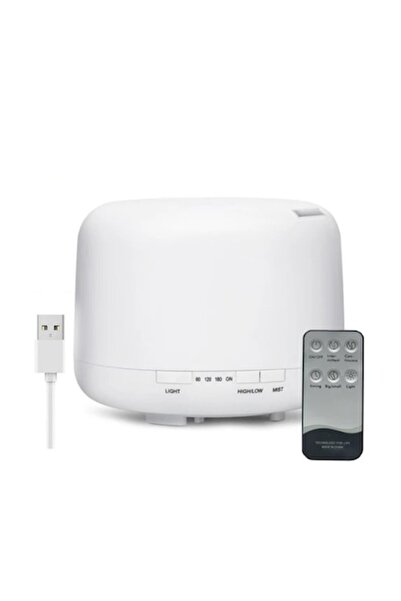 OricareFain Aromatherapy Diffuser with Remote, USB Ultrasonic Humidifier & Air Purifier, 500 ml, White