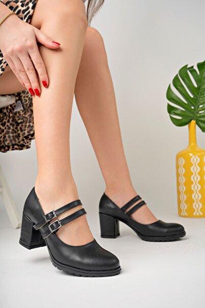 İrem Ayakkabı Wedge Heel Double Tape Pointed Mold Shoes