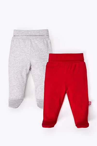 Bebetto Pants with Socks 2-Pack (Always Reported Interlock) Red