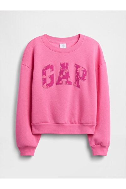 GAP Ροζ oversized d γραφικό φούτερ για κορίτσια
