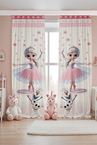 EVPANYA ستارة خلفية لغرفة الأطفال بنمط الأميرة راقصة الباليه (سعر للجناح الواحد)