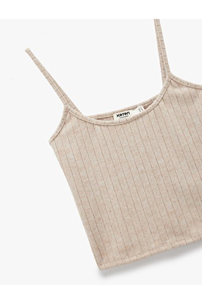 Koton Comfortable Fit Crop Thin Strap Pajama Top