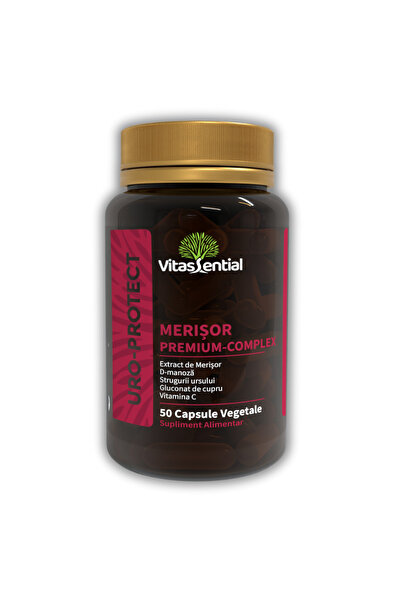 Vitassential Cranberry Premium-Complex with D-mannose – urinary tract support in urinary infections - 50 capsules