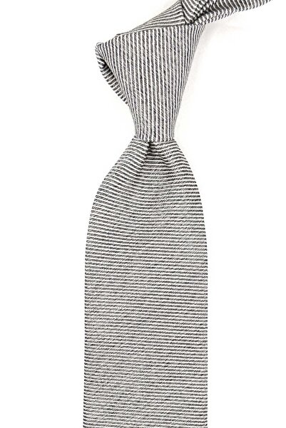 Kravatkolik Γκρι ιταλική μεταξωτή γραβάτα σε στυλ Acelasca IΚ2099