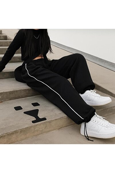 pandy 2-Pack Harajuku Zip Detail Tracksuit Oversized Sweatpants