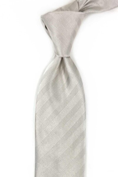 Kravatkolik Venaco Style Grey Italian Silk Tie Ik2120