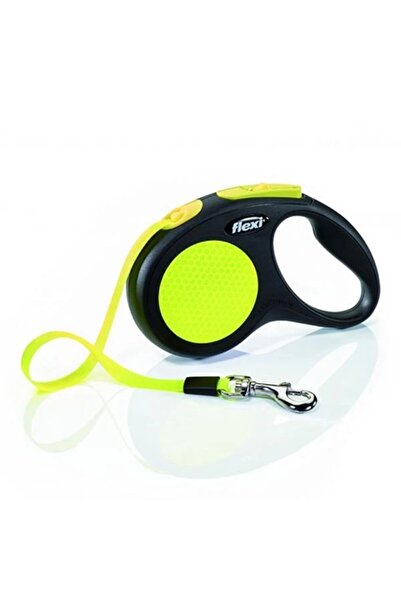 Flexi New Neon Otomatik Şerit Köpek Gezdirme Tasması Large 5 Metre