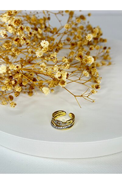 Premium Series Adjustable Zircon Stone Steel Ring