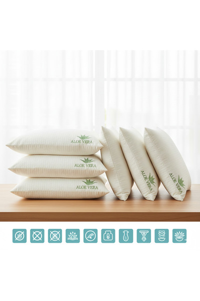 Opalin 6 adet 1200 gram aloe vera yastık ekstra dolgulu